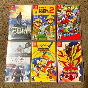 COPY - 6 Nintendo Switch Games.